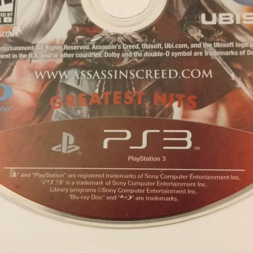 Assassins Creed II Greatest Hits PS3 Game Disc Only